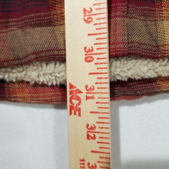 Grizzly Mountain Shirt Mens Medium Plaid Flannel Thermal Lined Jacket Snap Up - Picture 9 of 10